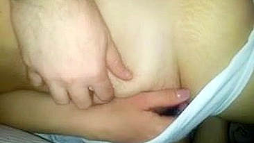 MILF Mom Hairy Pussy Masturbates in White Panties