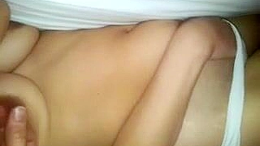 MILF Mom Hairy Pussy Masturbates in White Panties