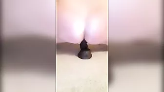 MILF Masturbates with Black Dildo Compilation! Busty Wife Great Orgasm