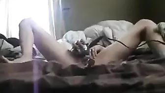 College Amateur Homemade Masturbation Session with Power Tool & Baseball Bat!