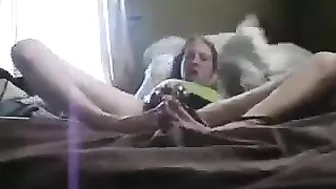 College Amateur Homemade Masturbation Session with Power Tool & Baseball Bat!