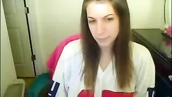 Masturbating Giant Fan Rubs Her Holes with Finger!