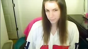 Masturbating Giant Fan Rubs Her Holes with Finger!