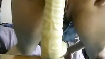 MILF Mom Wife Huge Dildo Anal Masturbation!
