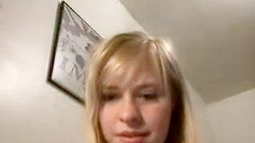 Busty Blonde Teen Masturbates on Webcam