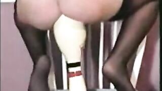 Solo Masturbation with Bottles and Dildos - Massive Insertions at Home