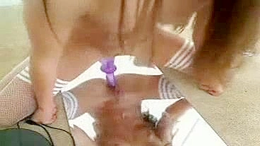 Tight & Thin Small Tits Ride Dildos in Pantyhose Webcam Masturbation Orgasm