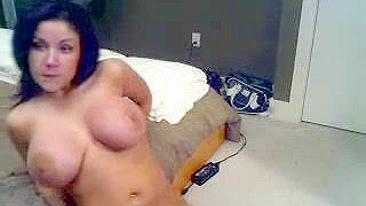 Masturbating Busty Krissy on Webcam - Big Tits and Solo Pleasure