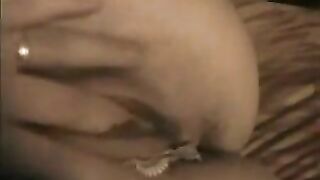 MILF Mom with Small Tits & Glasses Blows Hubby Mind w/ Dildo Masturbation!