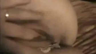 MILF Mom with Small Tits & Glasses Blows Hubby Mind w/ Dildo Masturbation!