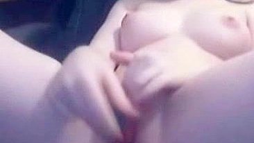 Amateur Teen Fingering Small Tits with Dildo on Webcam Masturbation