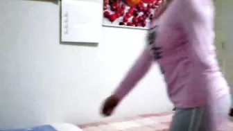 Masturbating Italian Teen with Big Tits Rubs Pussy on Webcam