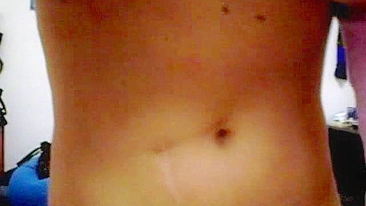 Masturbating Italian Teen with Big Tits Rubs Pussy on Webcam