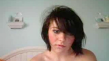 Masturbating Emo Girl on Webcam - Rubbing Pussy with Fingers