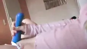 Blonde Bombshell Solo Masturbation Session with Big Tits and Dildo