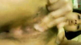 Hairy Pussy Masturbation - Amateur Finger Rubbing Homemade Orgasm