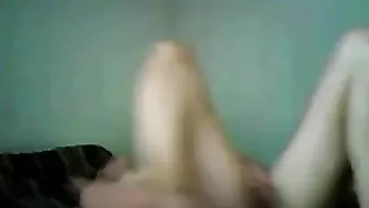 College Brunette Sensual Homemade Masturbation with Finger Rubbing & Orgasm