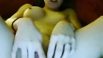 Tight Teen Webcam Masturbates with Fingers and Homemade Toys until Orgasm