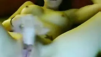 Tight Teen Webcam Masturbates with Fingers and Homemade Toys until Orgasm