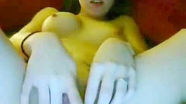 Tight Teen Webcam Masturbates with Fingers and Homemade Toys until Orgasm
