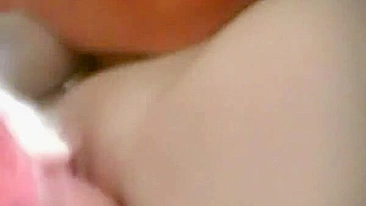 Redhead Masturbates with Dildo & Cock in Homemade Amateur Video