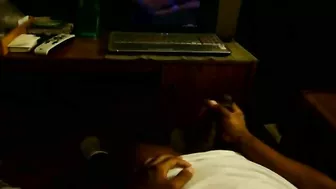 Amateur Black Male Masturbates to Blonde Girls in Homemade Solo Tribute
