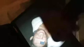 Amateur Black Male Masturbates to Blonde Girls in Homemade Solo Tribute