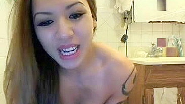 Asian Taylor Homemade Masturbation Cam Show with Tiny Tits and Orgasms