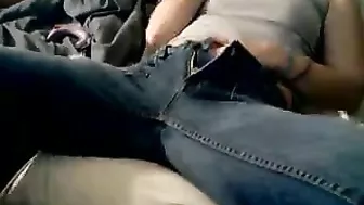 Amateur Masturbates with Dildo & Vibrator, Cums Hard in Jeans