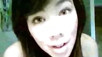 Asian Teen GF Masturbates Amateur Homemade Solo for Boyfriend