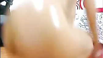 Massive Latina Squirts with Dildo on Webcam!