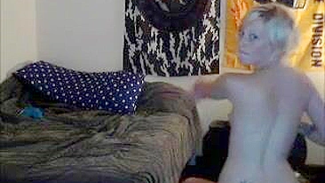 Sexy MILF with Small Tits & Skinny Body Masturbates with Dildo in Homemade Video