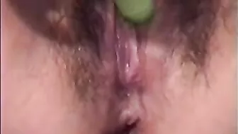 Homemade Masturbation Orgasm with Hairy BBW Moaning Amateur