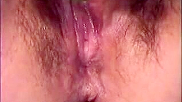 Homemade Masturbation Orgasm with Hairy BBW Moaning Amateur