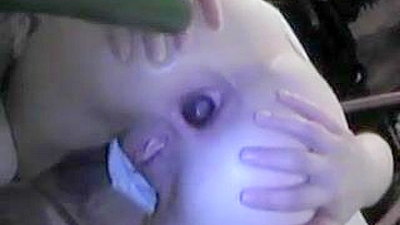 MILF Mom Homemade Anal Orgasm w/ Huge Cucumber