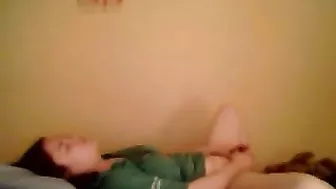 Chubby Brunette Homemade Masturbation with Big Tits and Rubbing Pussy - Amateur Orgasm