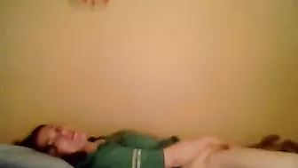 Chubby Brunette Homemade Masturbation with Big Tits and Rubbing Pussy - Amateur Orgasm