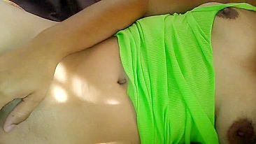 Latina MILF Fingered Herself to Orgasm while Amateur Husband Watched