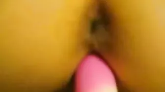 Italian GF Masturbates with Dildo in Pantyhose & Stockings