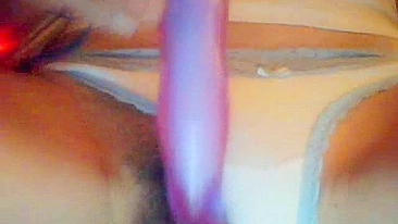 MILF Mom Hairy Solo Amateur Dildo Masturbation Video