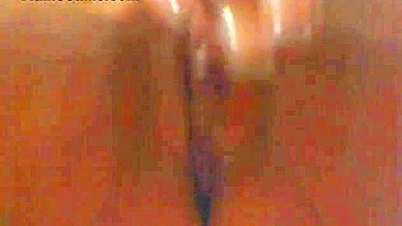 Amateur Brunette Masturbates with Dildo on Webcam, Cums Hard!