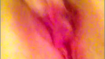 MILF Homemade Masturbation with Shaved Pussy & Moaning Orgasm