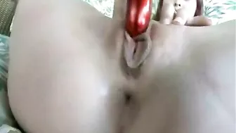 Redhead Homemade Masturbation Convulsions with Dildos and Toys