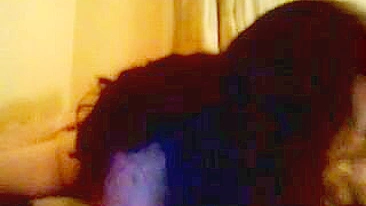 Chubby Brunette Homemade Masturbation with Big Tits and Pillow Humping Leads to Cumming Orgasm