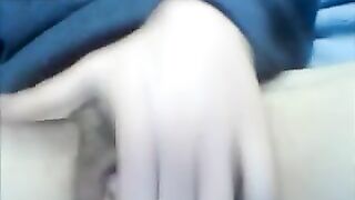 Amateur Masturbation with Enormous Clitoris and Fingers