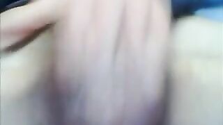 Amateur Masturbation with Enormous Clitoris and Fingers