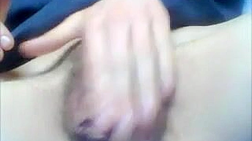 Amateur Masturbation with Enormous Clitoris and Fingers