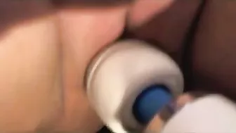 Massive Orgasmic Squirt Session with Busty Brunette