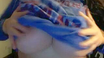 Massive Orgasmic Squirt Session with Busty Brunette