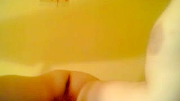 Rear View Orgasmic Masturbation with Big Tits and Chubby Pussy